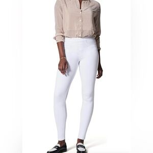 🆕 SPANX Jean-ish Ankle Leggings White Pull-On Skinny Pants